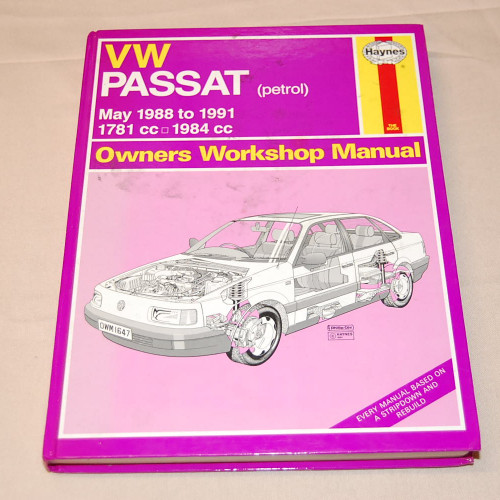 Owners Workshop Manual VW Passat May 1988-1991